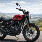 Royal Enfield Hunter 350 mid variant instrument cluster navigation