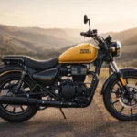 2026 Royal Enfield Meteor 350 Orange Special Edition side view